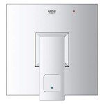 GROHE 14469000 Eurocube Pressure Balance Valve Trim with Cartridge, Starlight Chrome