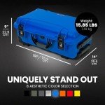 NANUK 935 Pro Photo Kit – Waterproof Travel Camera Hard Case with Padded Dividers and Wheels, 22” x 14” x 9” - Dustproof and Impact Resistant, Airline Carry-On Approved – Blue