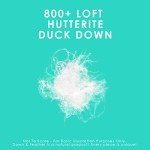 Canadian Down & Feather Co. - All Season Weight 800 Loft Canadian Hutterite White Down Duvet King Size - 500 TC Shell 100% Cotton - Made in Canada