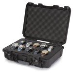 NANUK 910 Waterproof Watch Travel Case - 10 Slot Watch Briefcase, Impact-Resistant, Dustproof, Carry-On Approved, Premium Foam Interior, 14.3" x 11.1" x 4.7" - Made in North America (Black)