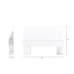 Nexera Storage Headboard, White, Full