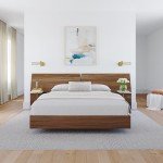 Nexera 2-Piece Bedset with Bed Frame and Headboard, Brown, Queen