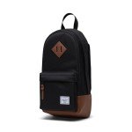 Herschel Supply Co. Heritage Shoulder Bag, Black/Tan, Standard