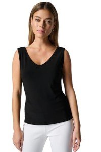 Joseph Ribkoff Womens V-Neck Cami Style 201546 Color Black Size 12