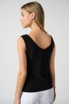Joseph Ribkoff Womens V-Neck Cami Style 201546 Color Black Size 12