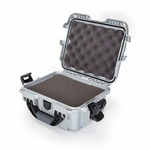 Nanuk 905 Waterproof Hard Case with Foam Insert - Silver - Made in Canada