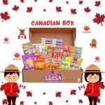 Canadian Snack Care Package - Variety Pack of Treats for Kids and Adults - Snack Box with Cookies, Toffee, Sour Candy, Wine gums, Crackers, and Many More, – Gift Basket of Delicious Sweets by Lecsa Specialty Snacks (Products may vary due to availability - 25 Count)