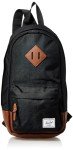 Herschel Supply Co. Heritage Shoulder Bag, Black/Tan, Standard