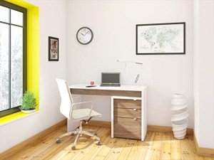 2-Piece Home Office with desk & 3-Drawer Filling Cabinet