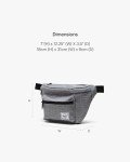 Herschel Pop Quiz Hip Pack, Raven Crosshatch, Standard