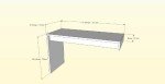 2-Piece Home Office with desk & 3-Drawer Filling Cabinet