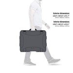 Nanuk Waterproof Hard Case with Lid Organizer and Padded Divider - Graphite