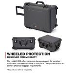 Nanuk Waterproof Hard Case with Lid Organizer and Padded Divider - Graphite
