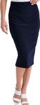 Joseph Ribkoff Womens Below-The-Knee Pencil Skirt Style 163083J Color Midnight Blue Size 22