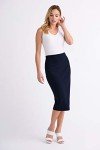 Joseph Ribkoff Womens Below-The-Knee Pencil Skirt Style 163083J Color Midnight Blue Size 22