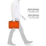 Nanuk 909 Waterproof Hard Case with Foam Insert - Orange - Made in Canada