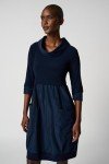 Joseph Ribkoff Womens Sweater Dress Style 173444 Midnight Blue Size 16