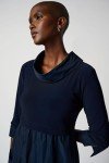 Joseph Ribkoff Womens Sweater Dress Style 173444 Midnight Blue Size 16