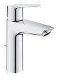 GROHE QUICKFIX Start | Basin Single Lever Mixer tap with Pop-up Waste | Easy to Install & Includes Installation Tool | Medium Size H. 192 mm | Water-Saving Technology | Chrome | 23455002