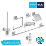GROHE 41124DC0 Quickfix 3-in-1 Guest Bathroom Accessories Set, Steel