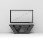 JV Home Pipralla Collection TV Stand Stylish Entertainment Unit | TV Cabinet for Living Room, Bedroom Suitable up to 50” (Dark Grey)