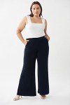 Joseph Ribkoff Womens Wide Leg Pants Style 161096 Color Midnight Blue Size 2
