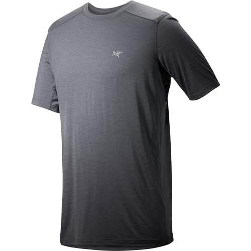 Arc'teryx Ionia Merino Wool Shirt SS Men's | Soft Merino-Blend Performance Tee, Cloud, X-Small