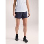 Arc'teryx Teplo Short 5 Women's | Stretch Short for High-Output Adventures, Black Sapphire, 12