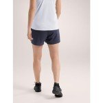Arc'teryx Teplo Short 5 Women's | Stretch Short for High-Output Adventures, Black Sapphire, 12