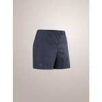 Arc'teryx Teplo Short 5 Women's | Stretch Short for High-Output Adventures, Black Sapphire, 12