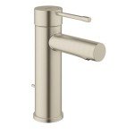 GROHE 32216ENA Essence Single Hole Bathroom Faucet with Single Handle, Size Small, Brass, Brushed Nickel Infinity Finish
