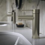 GROHE 32216ENA Essence Single Hole Bathroom Faucet with Single Handle, Size Small, Brass, Brushed Nickel Infinity Finish