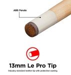 Viper by GLD Products Commercial/House 57" 1-Piece Canadian Maple Billiard/Pool Cue, 18 Ounce, Brown (50-0100-18)