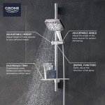 Grohe 29433000 Eurocube Pressure Balance Shower Set, Starlight Chrome