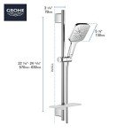 Grohe 29433000 Eurocube Pressure Balance Shower Set, Starlight Chrome