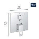Grohe 29433000 Eurocube Pressure Balance Shower Set, Starlight Chrome