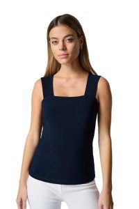 Joseph Ribkoff Womens Square-Neck Cami Style 143132J Color Midnight Blue Size 16