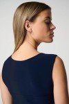 Joseph Ribkoff Womens Square-Neck Cami Style 143132J Color Midnight Blue Size 16