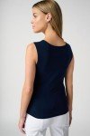 Joseph Ribkoff Womens Square-Neck Cami Style 143132J Color Midnight Blue Size 16