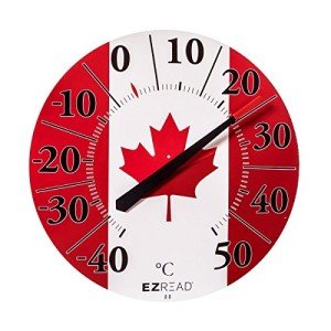 Headwind Consumer Products 840-1250 EZREAD Dial Thermometer FLA, 12.5 ", Canada Flag
