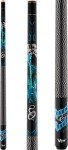 Viper by GLD Products Underground 58" 2-Piece Billiard/Pool Cue, Rock & Roll, 19 Ounce,Blue,50-0653-19