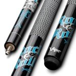 Viper by GLD Products Underground 58" 2-Piece Billiard/Pool Cue, Rock & Roll, 19 Ounce,Blue,50-0653-19