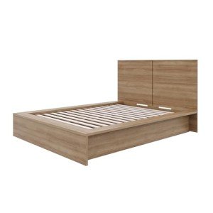 Nexera James Platform Bed with Headboard, King