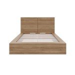 Nexera James Platform Bed with Headboard, King
