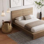 Nexera James Platform Bed with Headboard, King
