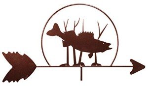 SWEN Products Fish Walleye Weathervane Interchangeable Top Arrow Only
