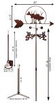 SWEN Products Fish Walleye Weathervane Interchangeable Top Arrow Only