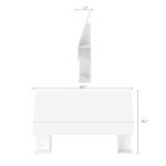 Nexera Storage Headboard, White, Queen