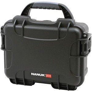 Nanuk 904 Waterproof Hard Case with Foam Insert - Black - Made in Canada