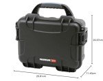 Nanuk 904 Waterproof Hard Case with Foam Insert - Black - Made in Canada